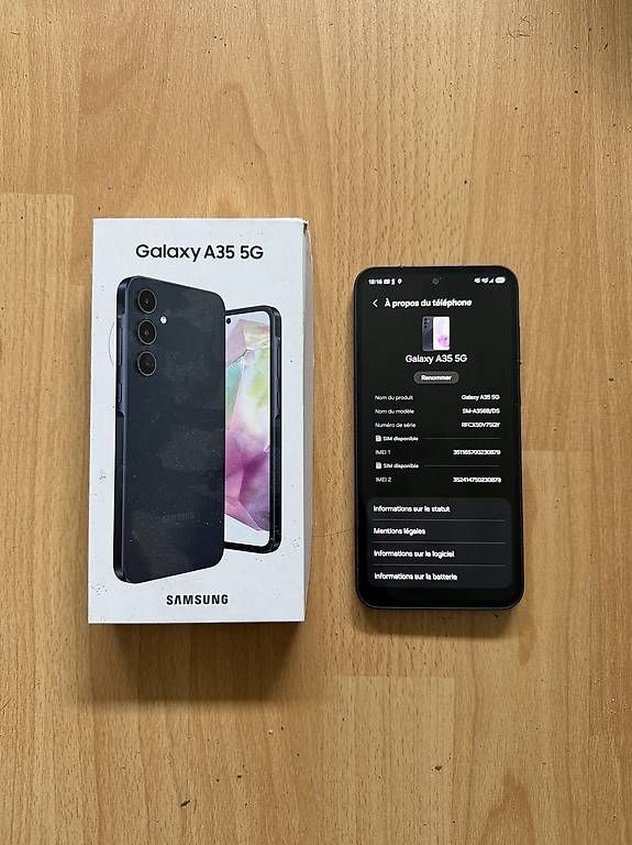 Portables: Samsung galaxy a35 en parfait état  – D'occasion à Romont FR par Marie-Catherine