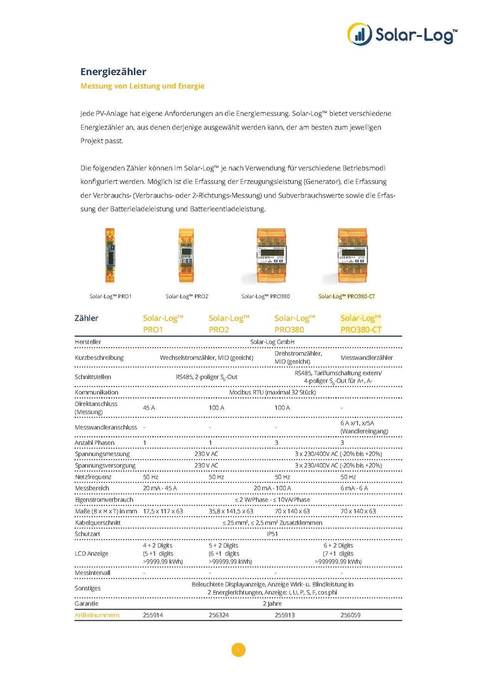 Misurare: SOLARLOG PRO 380-CT – Nuovo e nell'imballaggio originale da Bazenheid venduto da Steinlin_Energie_AG 1