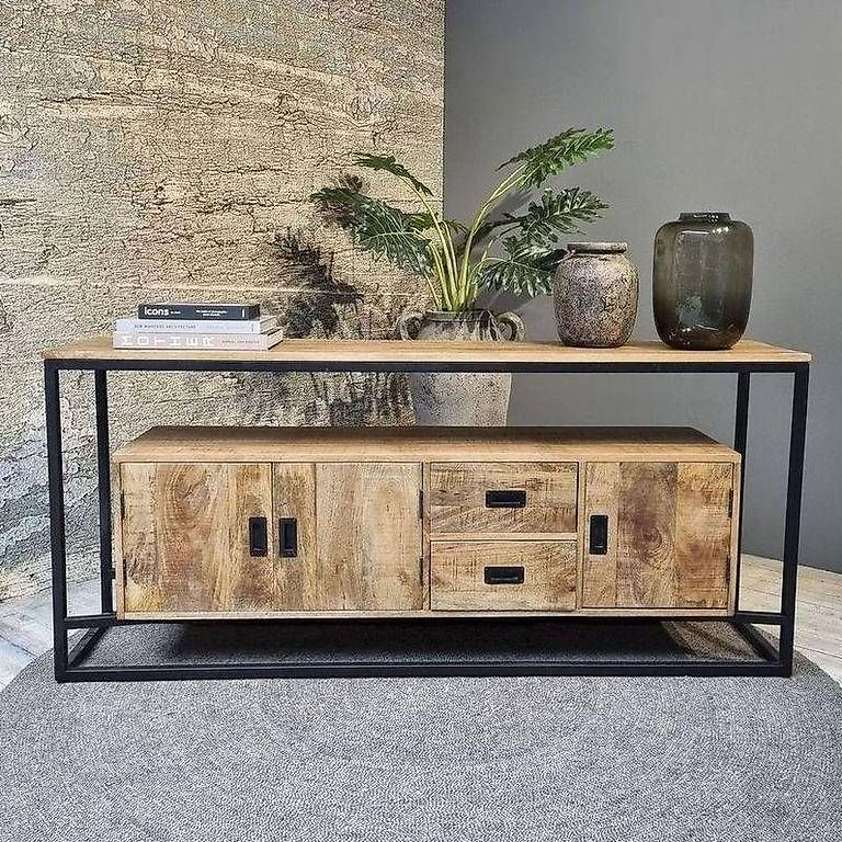 Cassettiere: Sideboard Iron Air Mangoholz Eisen 180 – Nuovo (secondo la descrizione) da Zollikofen venduto da uniqueroom