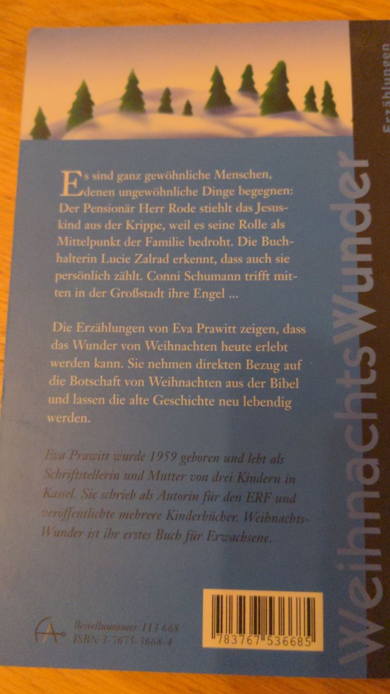 Livres: Buch Weihnachtswunder Eva Prawitt – Neuf (Voir description) à Sutz par Rawypp 1