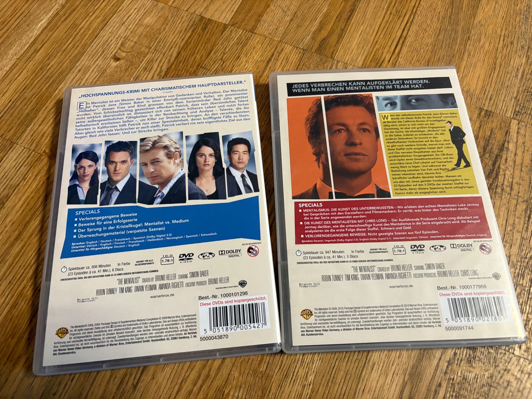 Tutti i DVDs: The Mentalist Staffel 1 und 2 – Usato da Weisslingen venduto da Traber1992 1