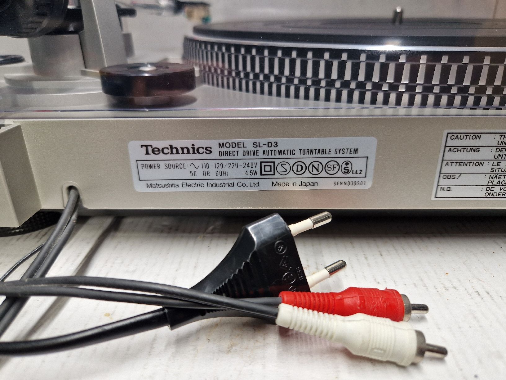 Technics Tourne-disques: Technics SL-D3 – D'occasion à Arbon par Mayak_Sound 9