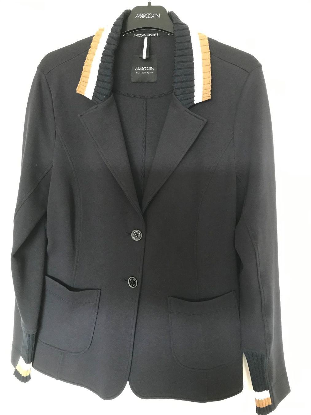 Marc Cain Jacken: Marc Cain Blazer, Gr. 42, Farbe navy – Gebraucht aus Niederteufen von mix18 1