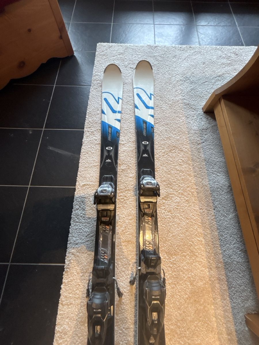 K2 Sci: Ski k2 konic 156cm avec fixation marker – Usato da Val-d'Illiez venduto da Laurent046 1