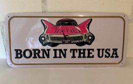 Retro Schild "Born in the USA"