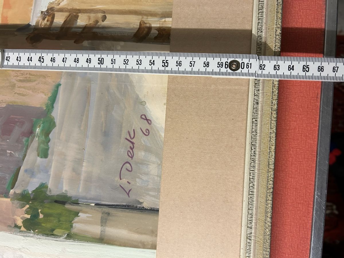 Dipinti: Original Gemälde von Leo Deck 68 Bei Savona Tempera  – Usato da Lanzenhäusern venduto da vic63 4