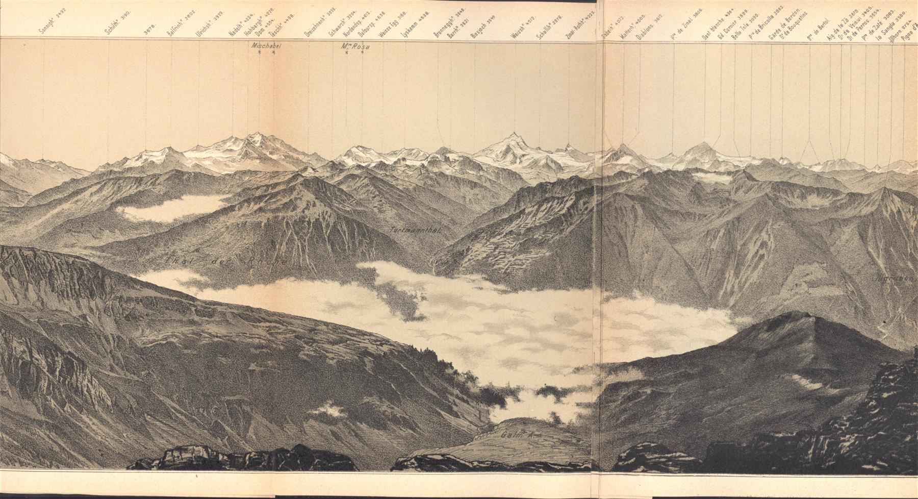 Cartine & Atlanti: Torrenthorn Panorama von Imfeld – Usato da Rafz venduto da Helvet32 1
