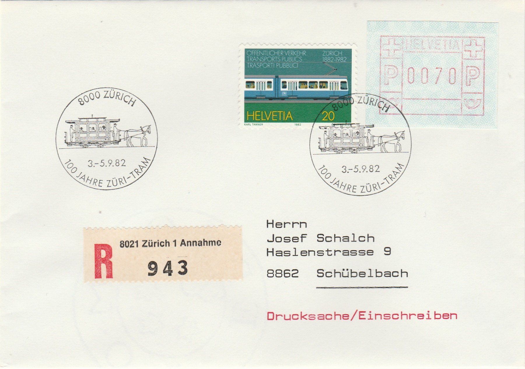 Alle Briefmarken: Automatenmarke – Gebraucht aus Oberglatt ZH von Wiedmi6