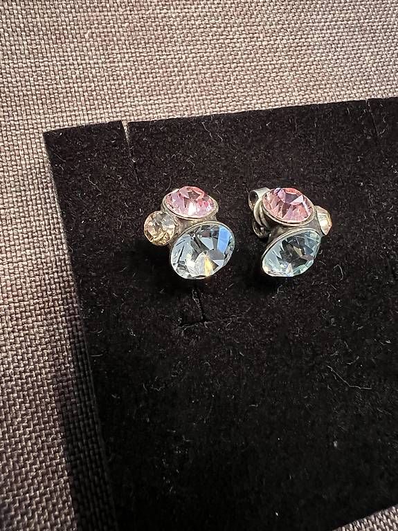 Ohrringe & -stecker: Orecchini acciaio con cristalli colorati  – Gebraucht aus Gordola von Simijojo 1