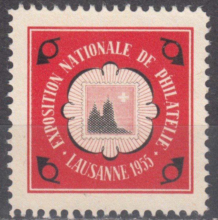 Alle Briefmarken: Vignette Exposition nationale de philatélie 1955 – Gebraucht aus Bürglen TG von StampGraf
