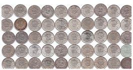 50 Stück alte 50 Rappen