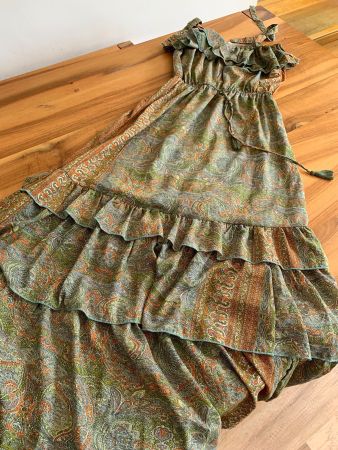 Romantisches Boho Maxikleid Paisley Muster Gr. XS/S/M/L NWT