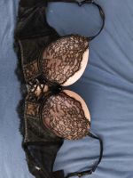 Bustier mit Spitze Schwarz Rosa