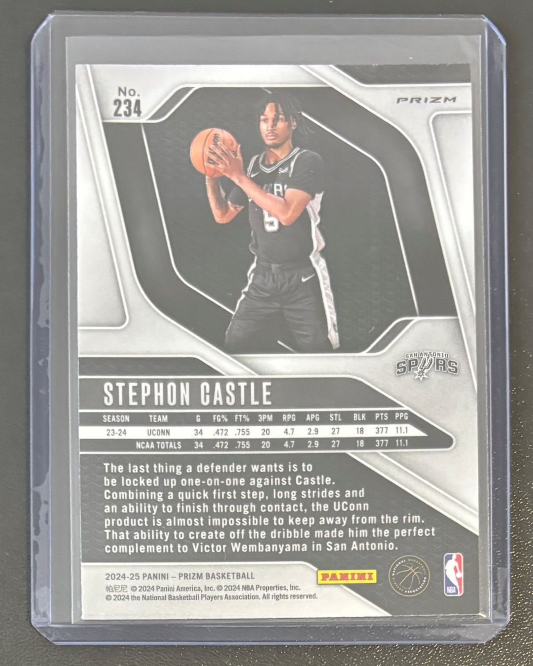 Cartoline: NBA Stephon Castle 2024-25 Hyper Prizm Parallel Rookie Spurs – Nuovo (secondo la descrizione) da Muri b. Bern venduto da winningloser 1