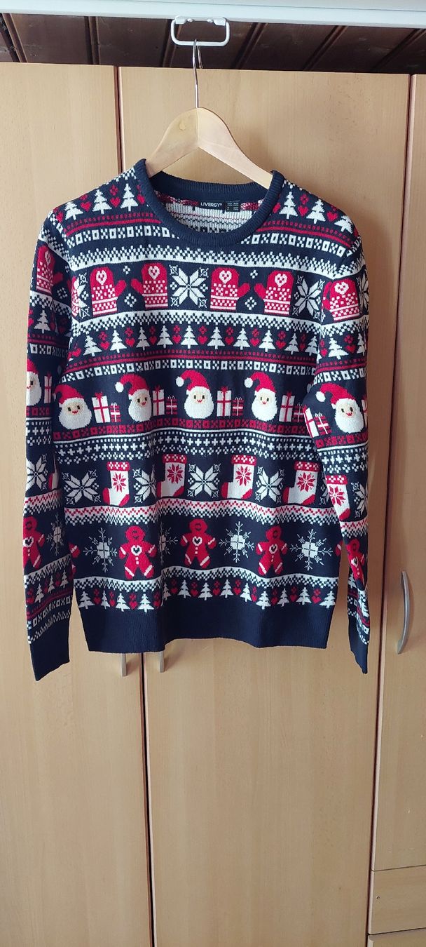 Maglioni & Felpe: Weihnachtspullover ugly christmas blau rot Grösse M  – Usato da Schmidrüti venduto da Novemberchind