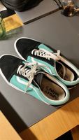 Turquoise & Black Canvas Sneakers - Size EU44