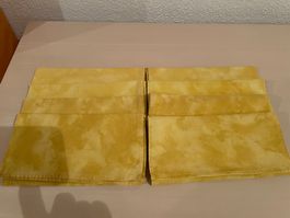 8 Stück Servietten aus Baumwolle, gelb