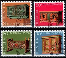 1987_PP Satz; ET gestempelt; SBK B215 - B218; gummiert