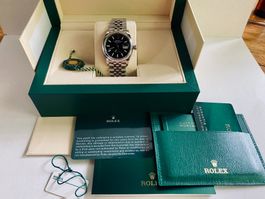 Rolex Datejust 126200 black, jubilee strap