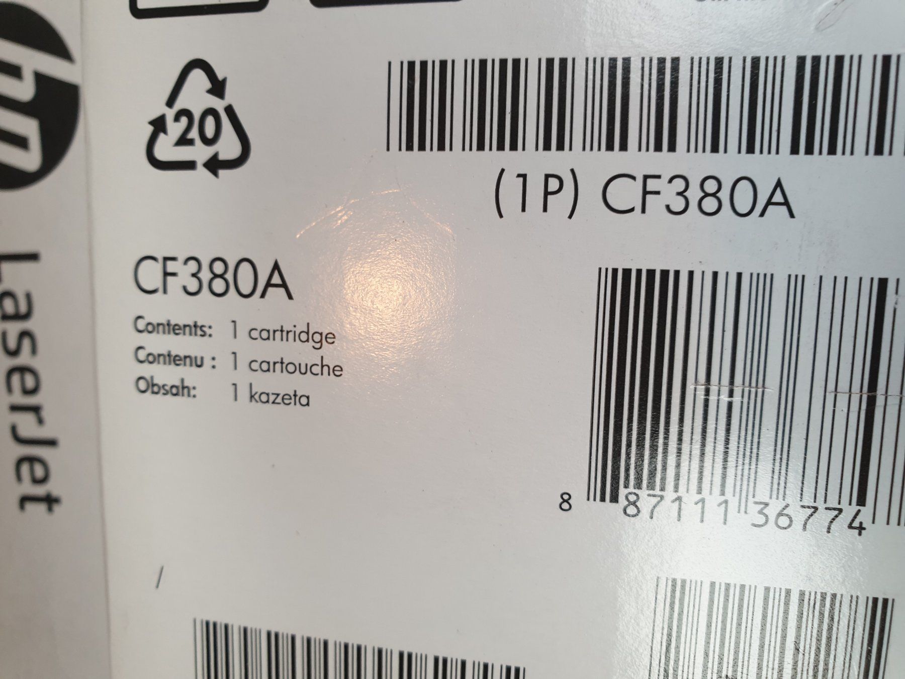 Hewlett Packard Cartucce per stampanti & toner: HP 312A Black – Nuovo e nell'imballaggio originale da Ecublens VD venduto da Netfinity 1