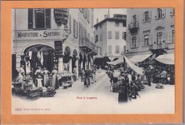 Lugano - une rue - 1904
