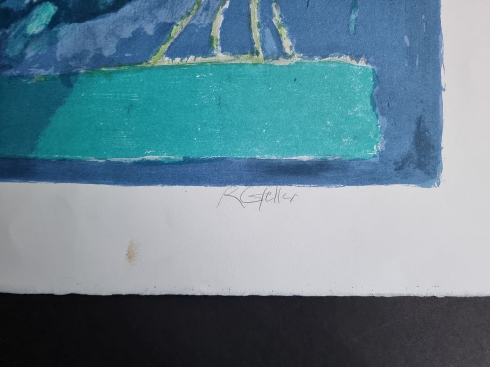 Arts picturaux & lithographies: ROLF GFELLER LITHOGRAPHIE SIGNIERT NUMMERIERT – D'occasion à Gersau par kunst-online 2