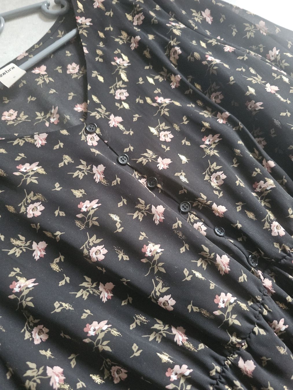 Vestiti: Robe fleurie noire, taille S – Usato da Sornetan venduto da T.a333 1