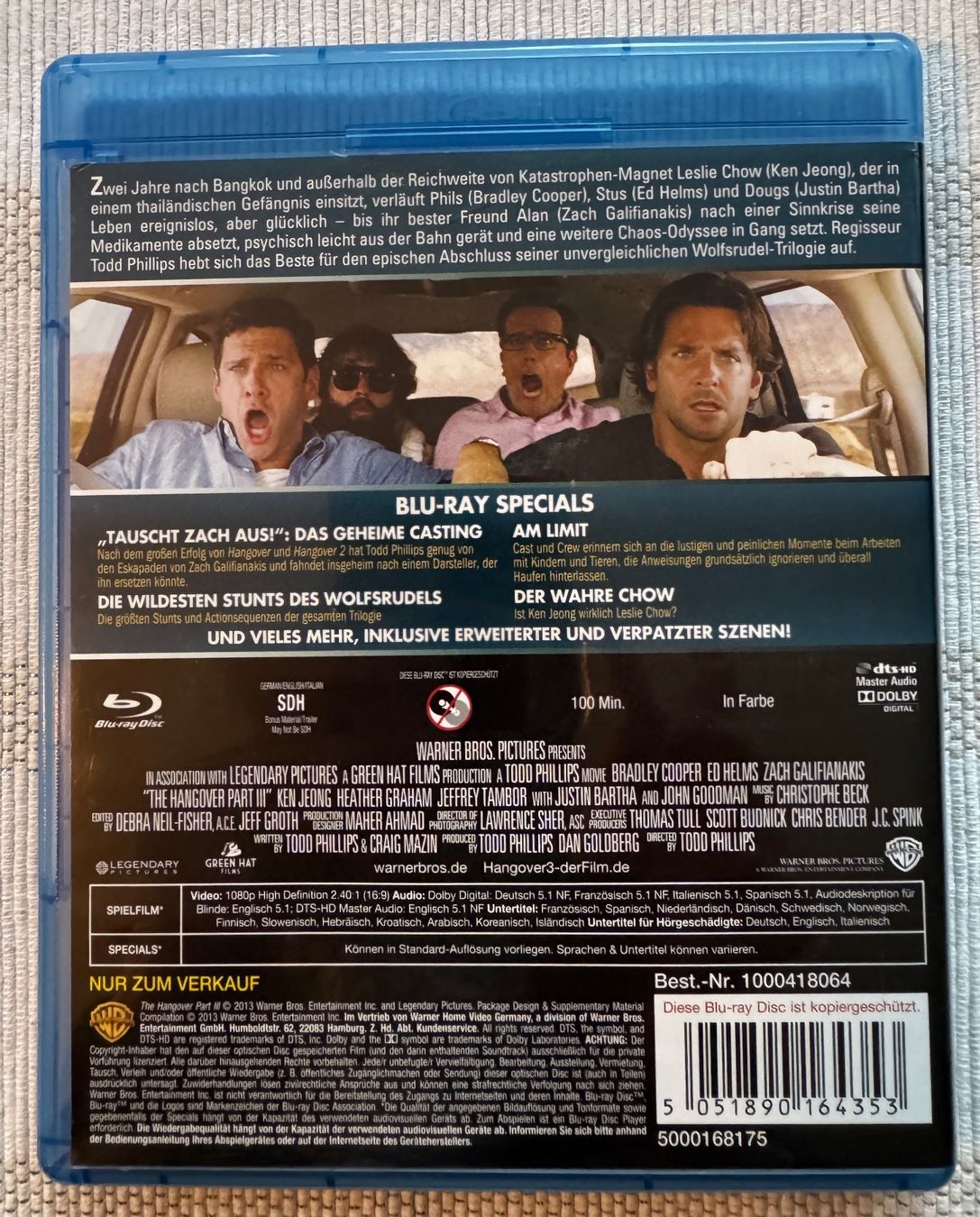 Tutti i DVDs: Hangover 3 - Blu-ray – Usato da Arbon venduto da drs64 1