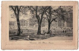 Genève, la Place Neuve, animée, vers 1920