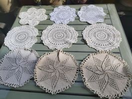 Lot Deckeli Handarbeit