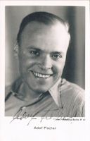 Adolf Fischer 1900-84 Autogramm Vintage Foto 9x14cm