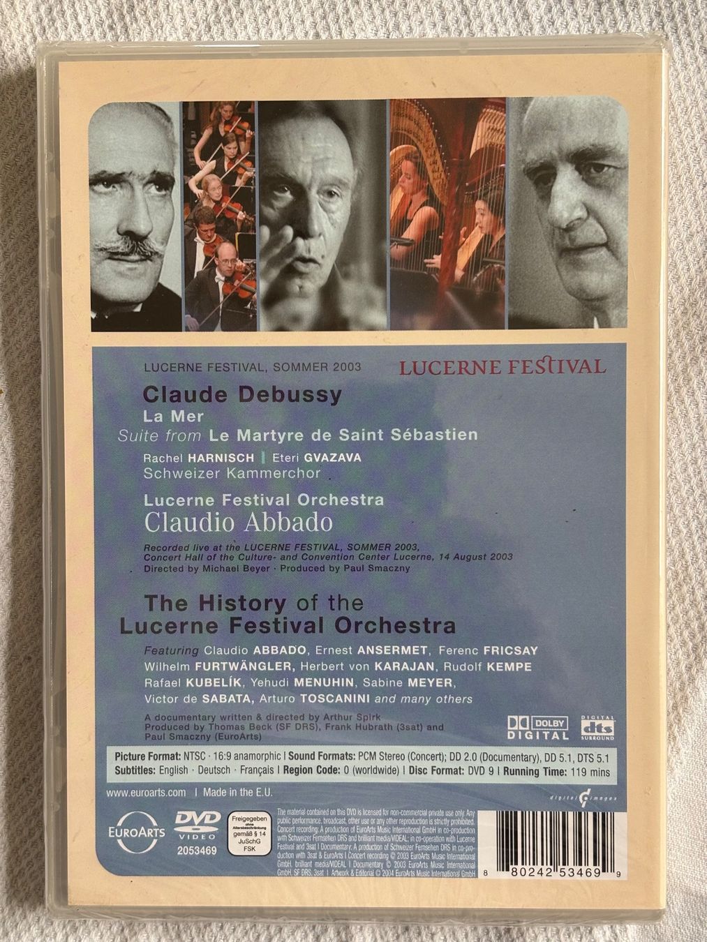 Tutti i DVDs: Abbado in Lucerne – Nuovo e nell'imballaggio originale da Stans venduto da Abukadnezar 1