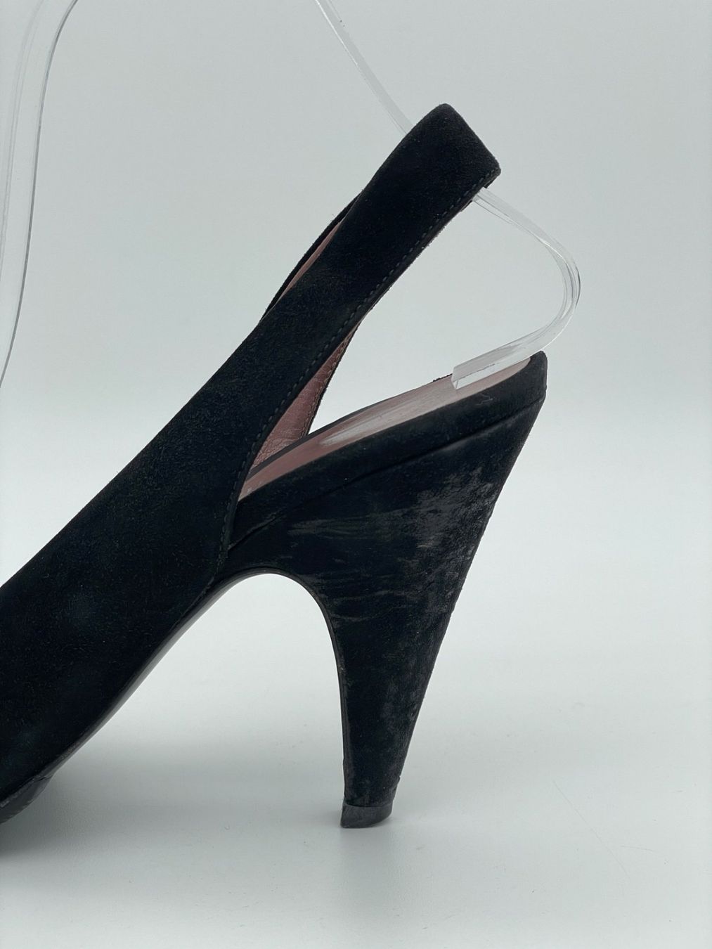 Miu Miu Scarpe da donna: Miu Miu Suede Pointed-Toe Slingback EU 36.5 Schwarz – Usato da Zürich venduto da shoe_shop 4