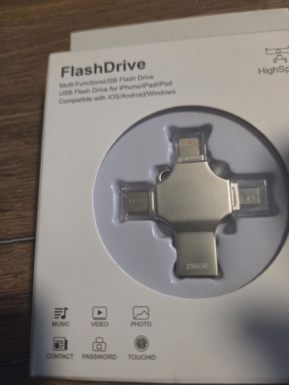 Unità & Adattatore: 256GB FlashDrive Multi-Funktion iPhone/Android/Windows ⚡ – Nuovo e nell'imballaggio originale da Hitzkirch venduto da kae_2j8c