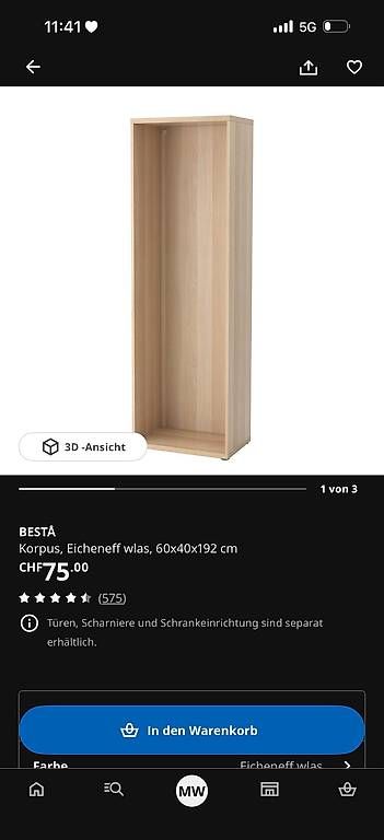 Scaffali: Regal / Regalschrank IKEA BETSA  – Usato da Basel venduto da Mawski 3