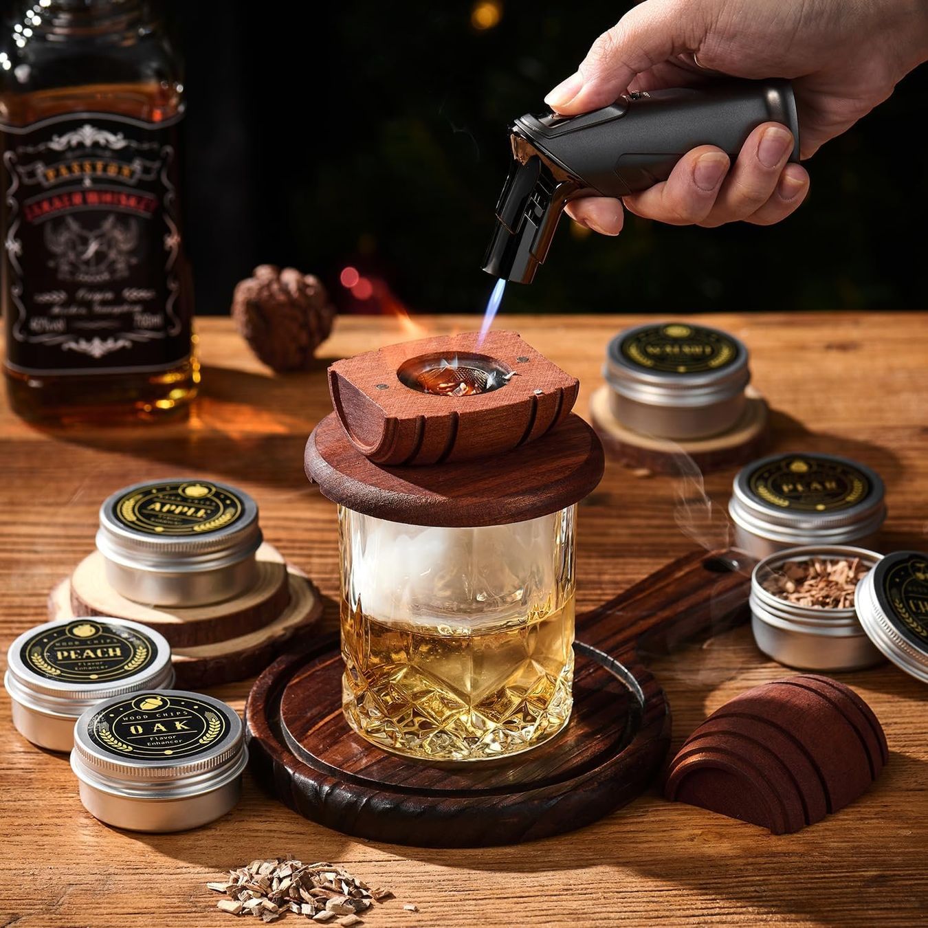 Bicchieri: Whiskey Smoker Kit Torch Wood Chips Glasses – Nuovo e nell'imballaggio originale da Schaffhausen venduto da her_zt65 2