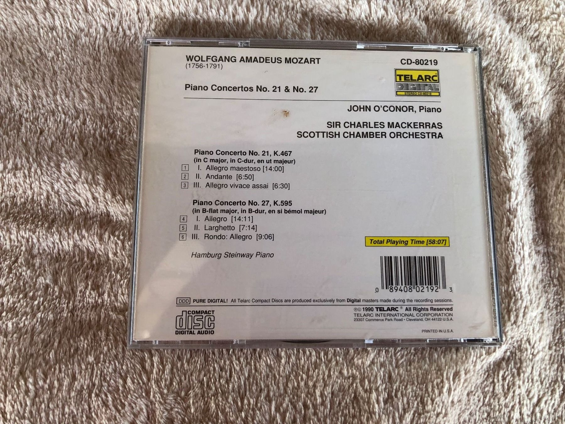 CDs: Mozart Klavierkonzerte Nr. 21 & 27, CD – Gebraucht aus Schübelbach von Dolly990_2 2