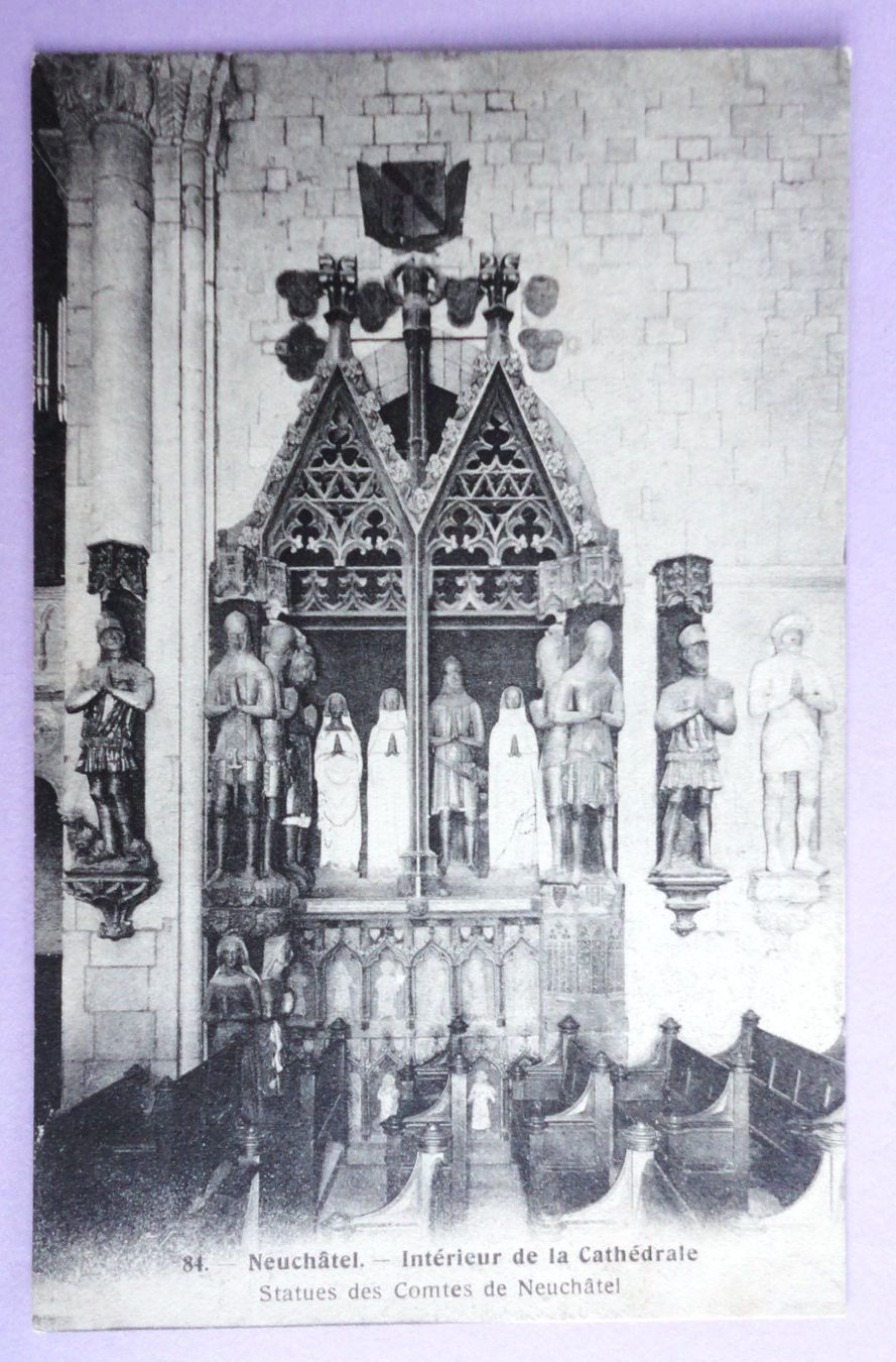 Cartoline postali: Neuchâtel - Intérieur de la Cathédrale – Usato da Fétigny venduto da Billy2miny
