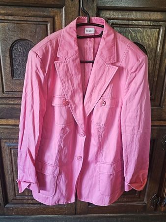 Veste d'été rose Delmod, taille 44, coton léger