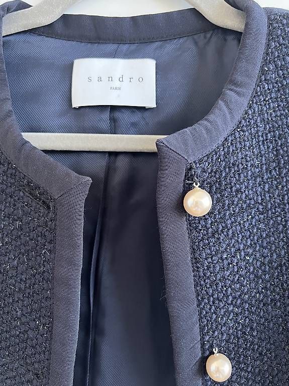 Sandro Jacken: Sandro Paris Tweed Jacke, Grösse 36, Perlenknöpfe – Gebraucht aus Breganzona von maggy_l 1