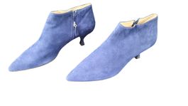 PRADA Stiefeletten-Heels Gr. 39 Blau