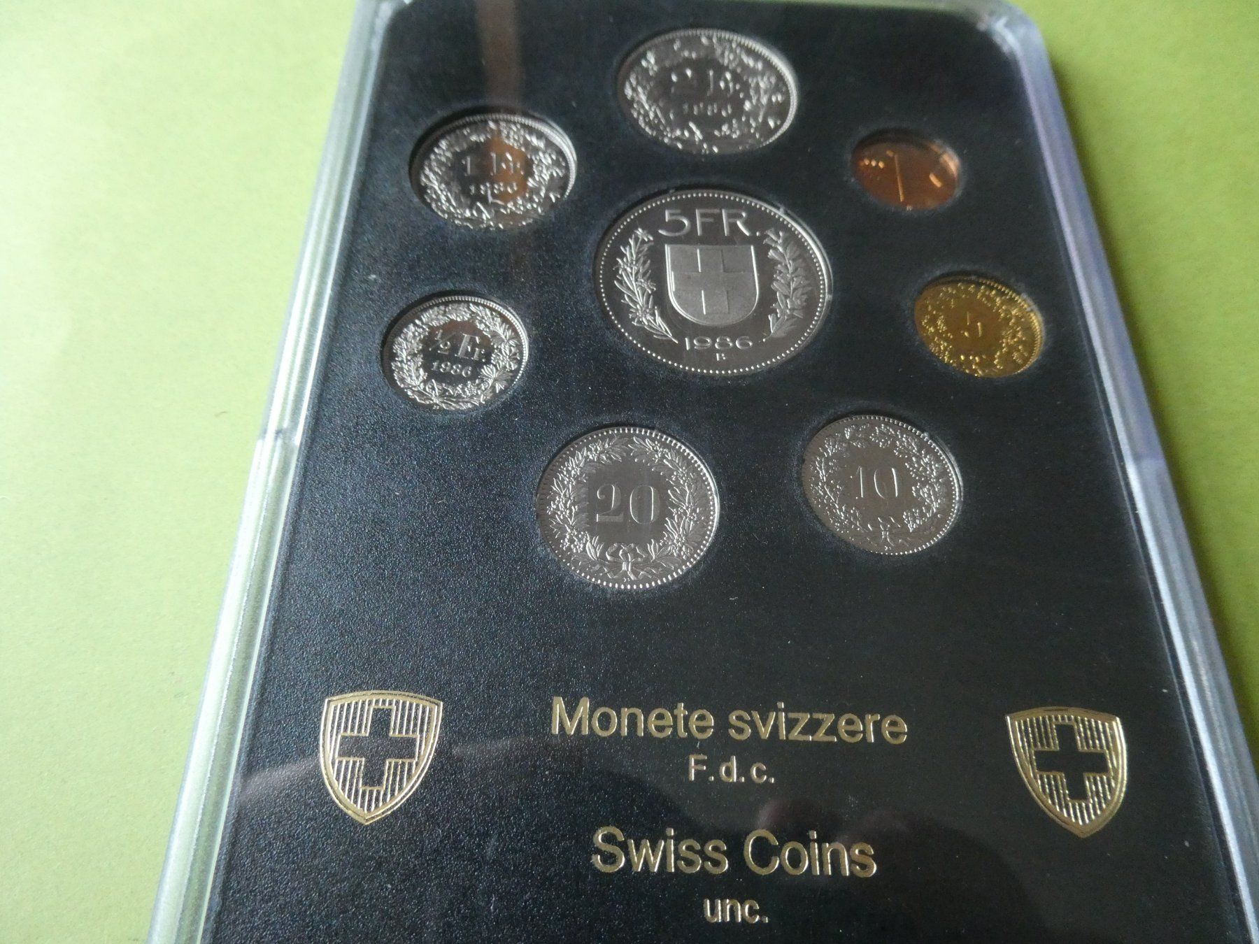 Alle Münzen: Schweiz 1986, Münzsatz  stempelglanz – Neu (gemäss Beschreibung) aus Hinterforst von Rohusri 3