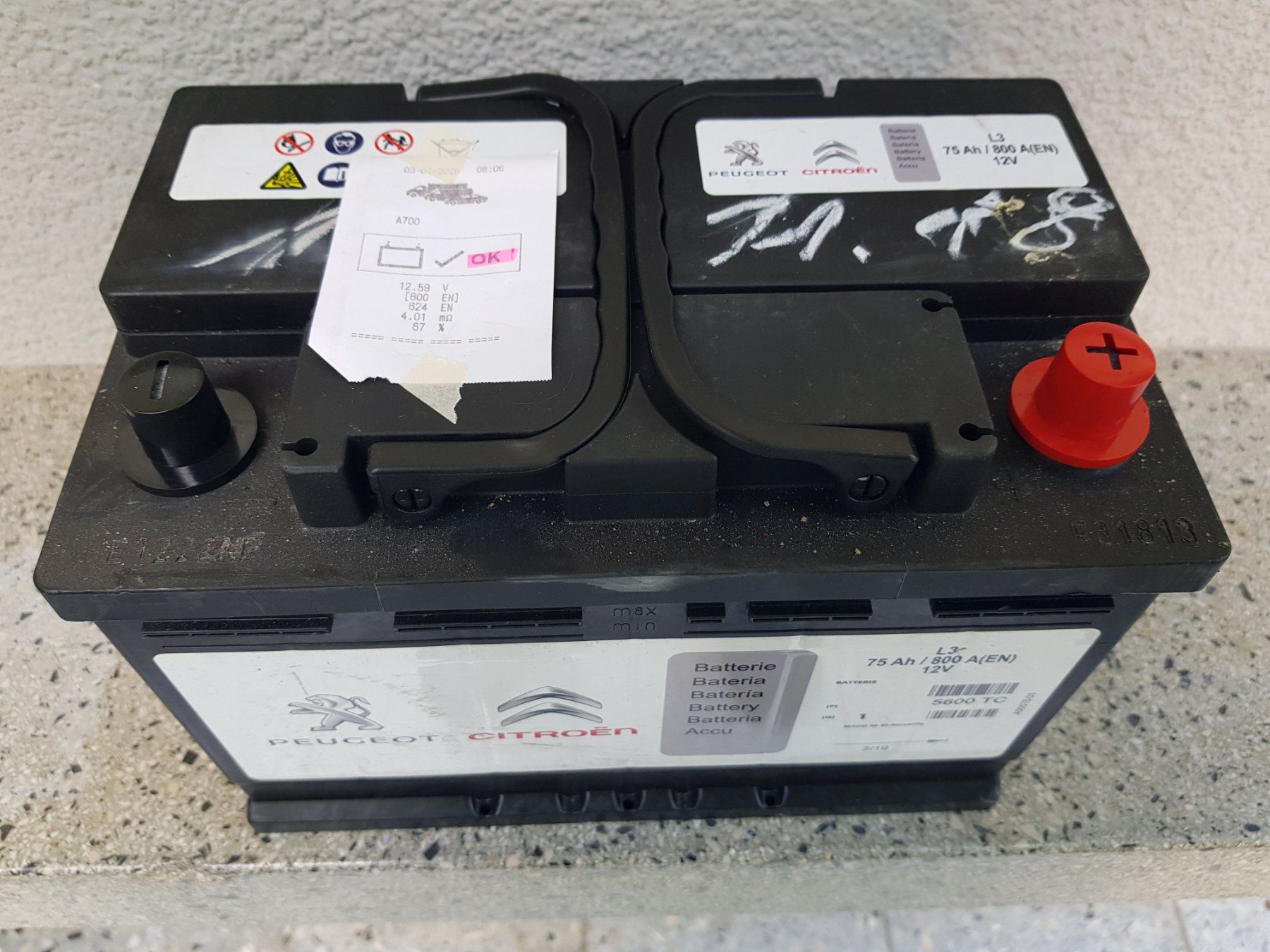 Batterie: occasione / geprüfte Autobatterie, 75Ah – Usato da Adliswil venduto da Gobinda