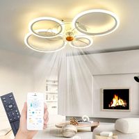 Deckenventilator mit Lampe LED dimmbar App & FB