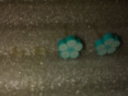 OHRRINGE MODESCHMUCK,,,2 BLUMEN,,,MATTE