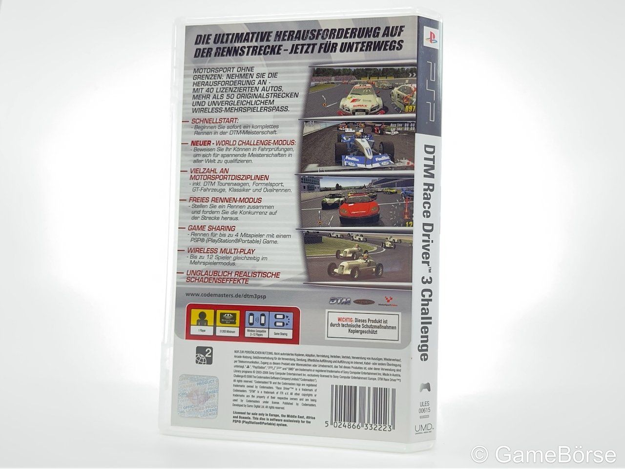 Sony Giochi: PSP DTM Race Driver 3 Challenge – Usato da Stettfurt venduto da GameBoerse 1