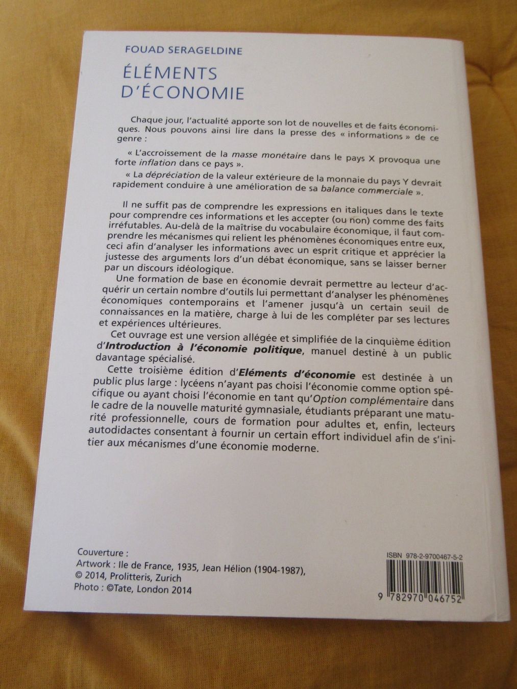 Libri: Eléments d'économie 3e édition – Nuovo (secondo la descrizione) da Delémont venduto da mamygateau 1