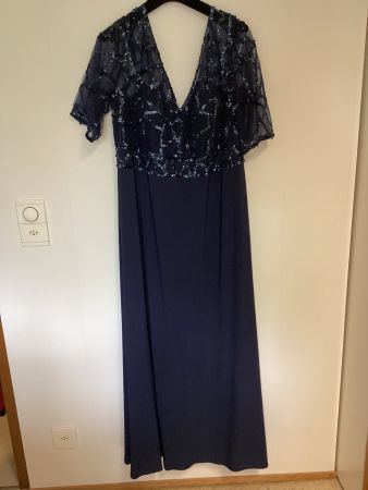 Abendkleid dunkelblau Gr. 44