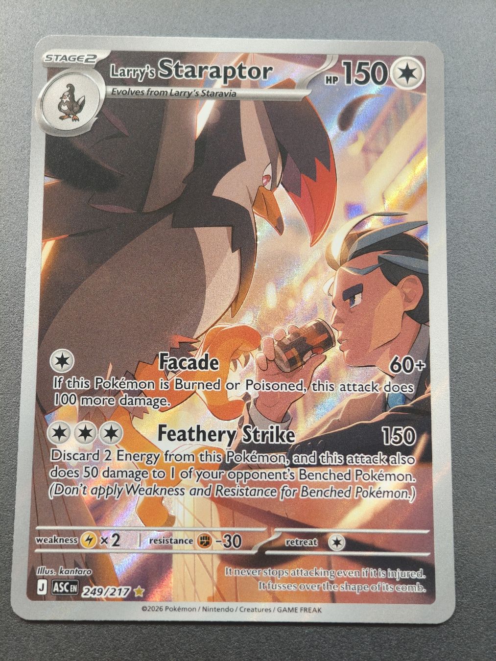 Pokémon Carte collezionabili: Larry's Staraptor - Selten! #249/217 EN – Nuovo (secondo la descrizione) da Therwil venduto da Cordachu_Trade