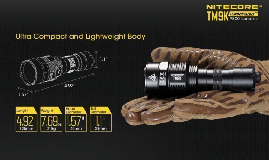 Lampen: Nitecore TM9K – Neu und originalverpackt aus Chur von P0WER 4